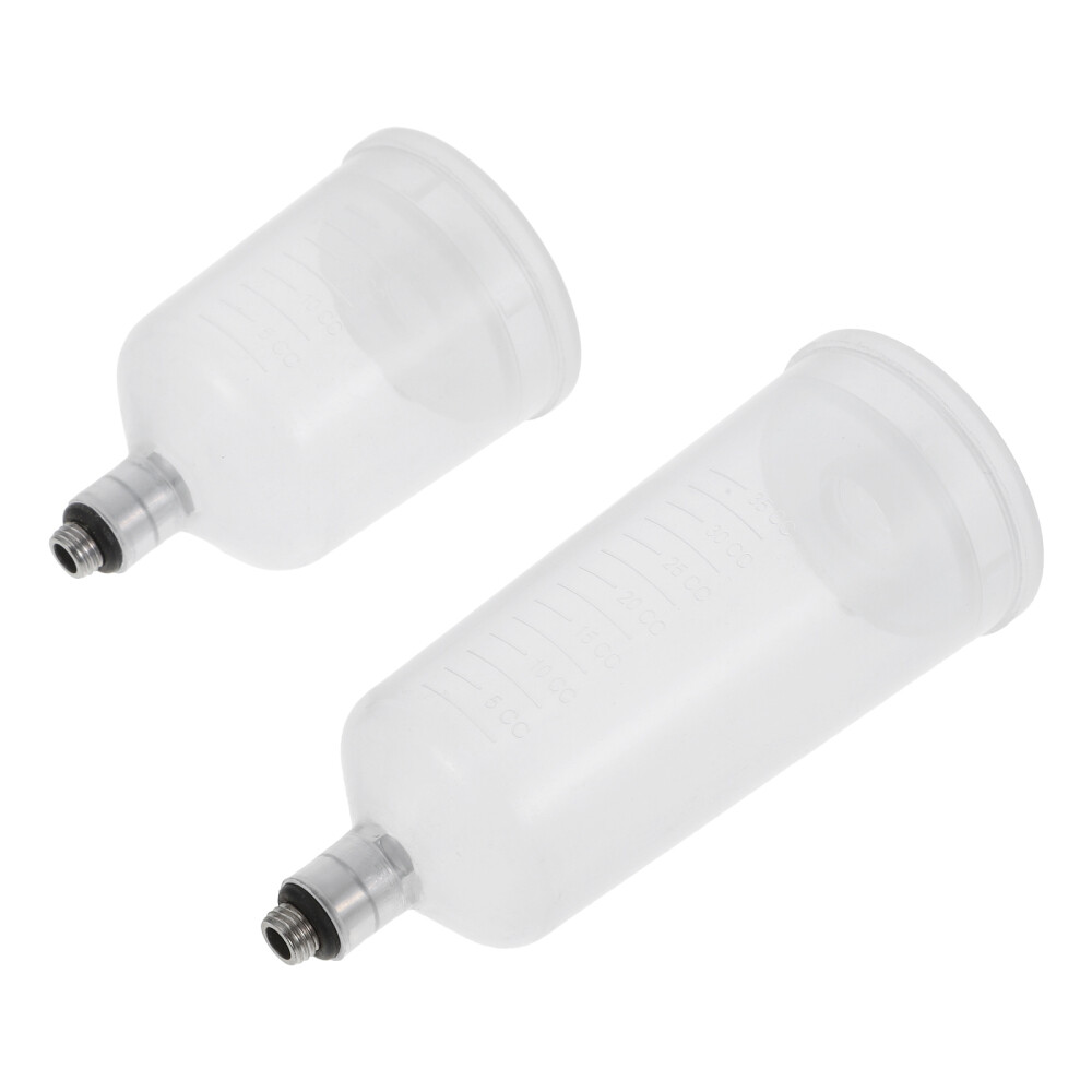 2PCS Airbrush Pot Gravity Feed Paint Cup Replaceable Pigment Container