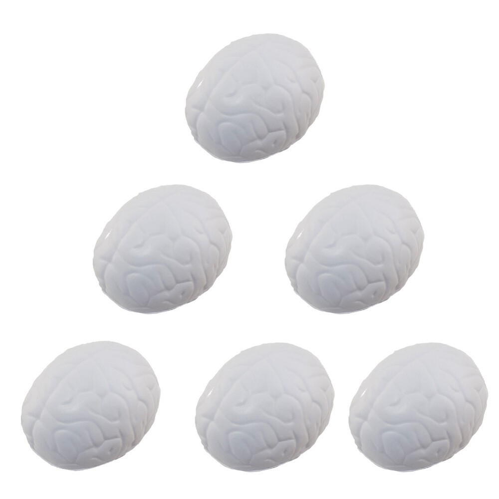 Six Stress Relief Squeezable Foam Brain (6)