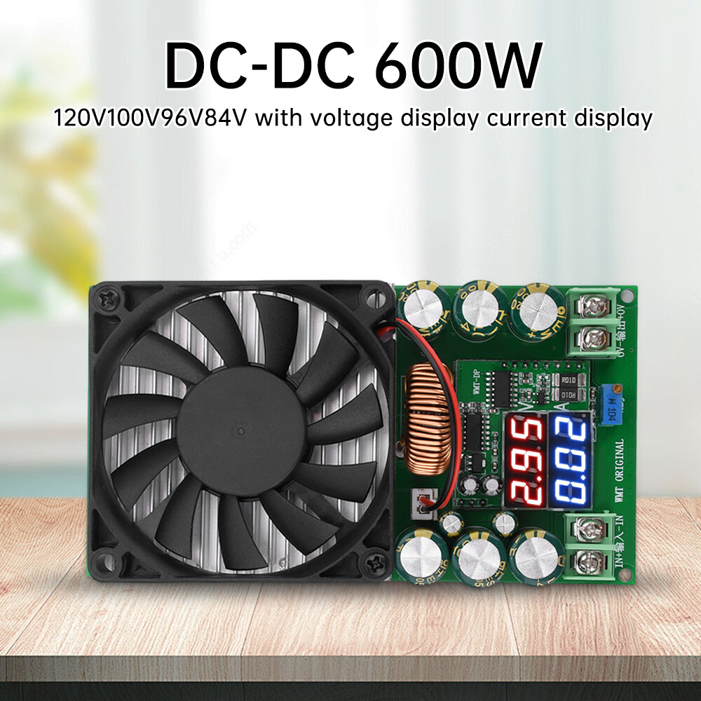 DC-DC 600W High Power Adjustable Buck Module 25-120V to 1.2-75V Step Down Module