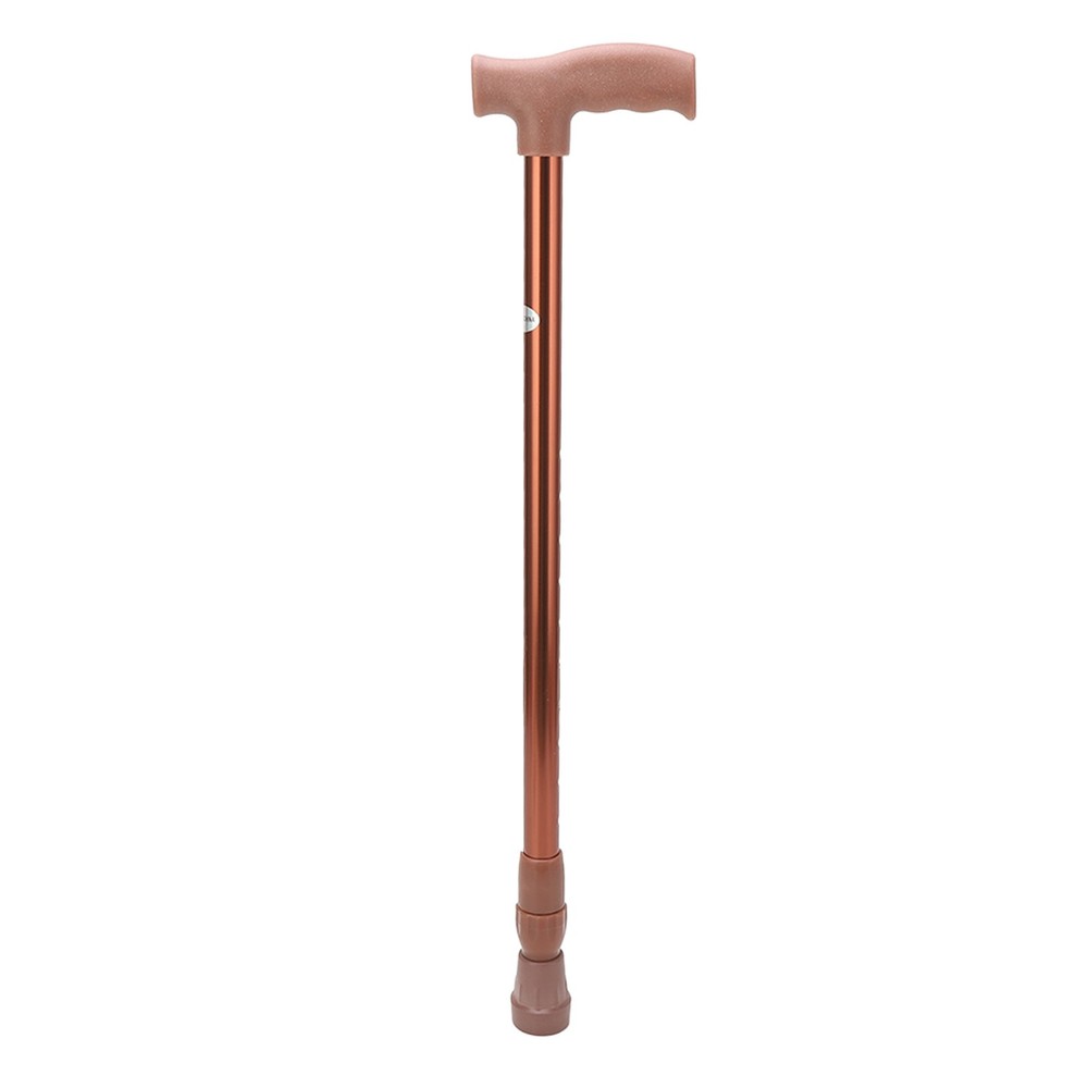 Walking Cane Adjustable Ergonomic Soft Rubber Hand Grip Lightweight Mobility OMO