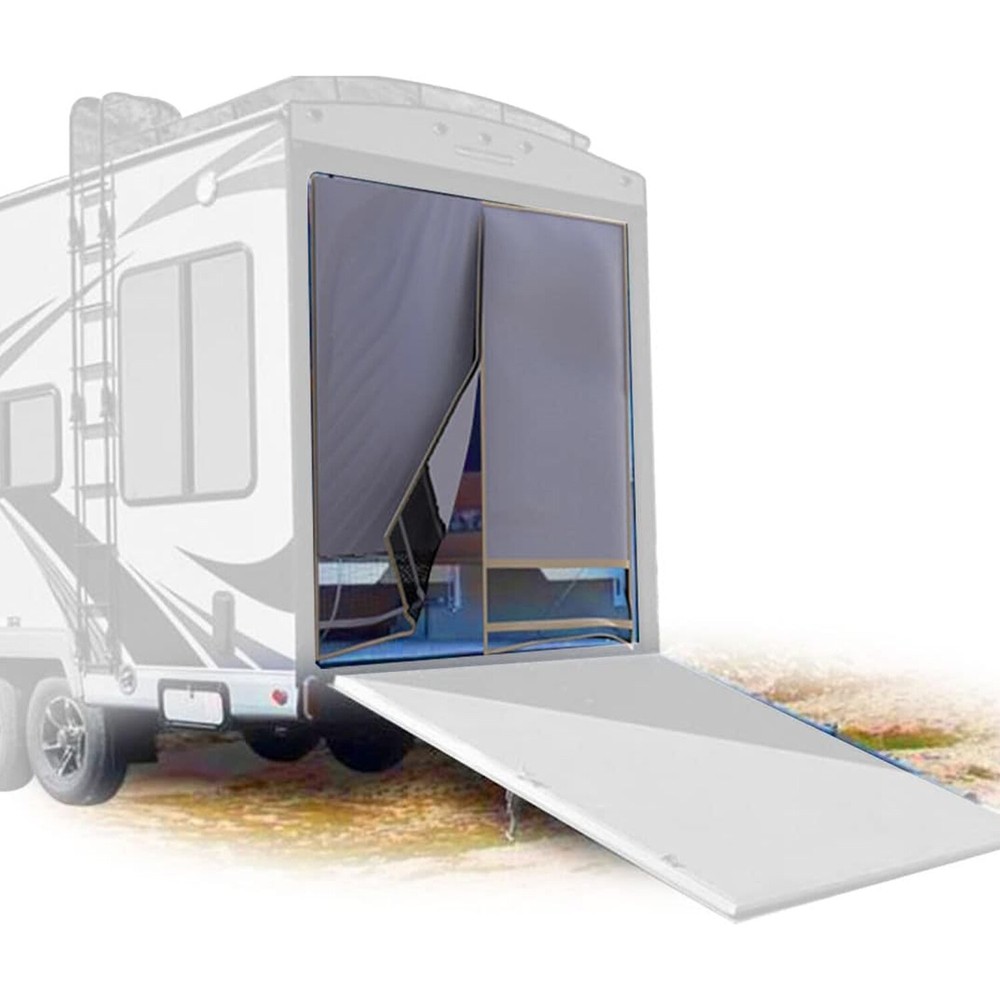 Two Layers Toy Hauler Screen Rear Opening For Ramp Doors Up to 90 Inch Tall NEW