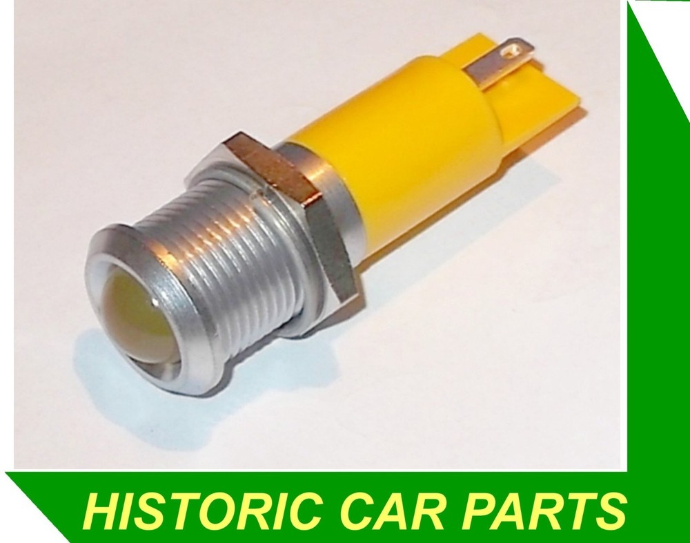 LARGE AMBER LED WARNING LIGHT 12v for Auto Vehicle Accessory