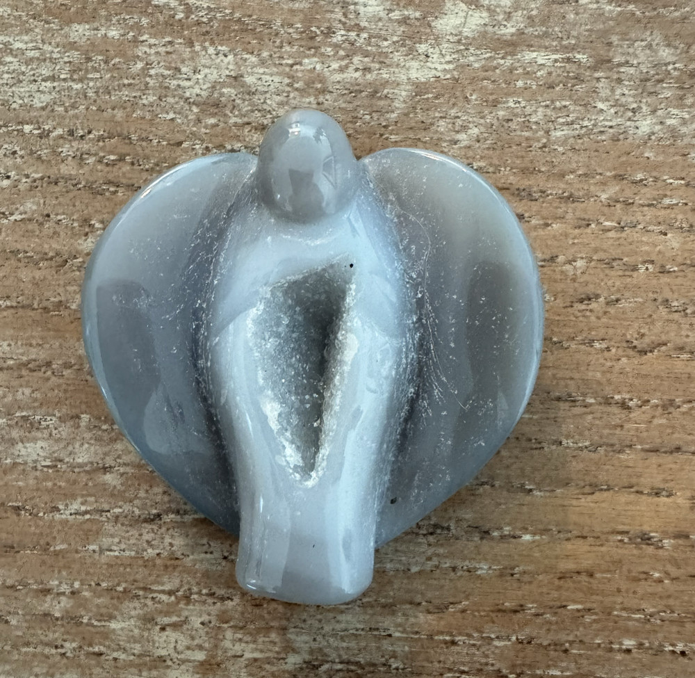 Sparkly Agate Druzy Angels - 3