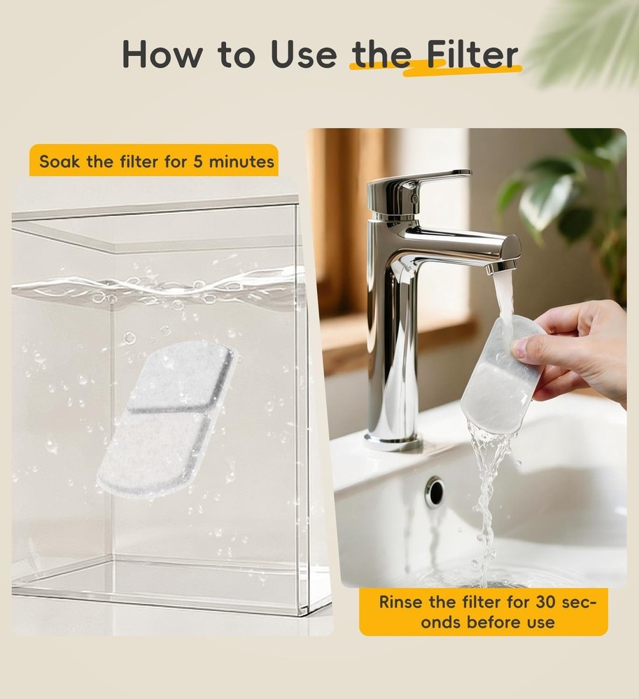 6 Pack Filters Replacement Filters for FS40PLUS with 6 Filter, 6 Layer Filter...