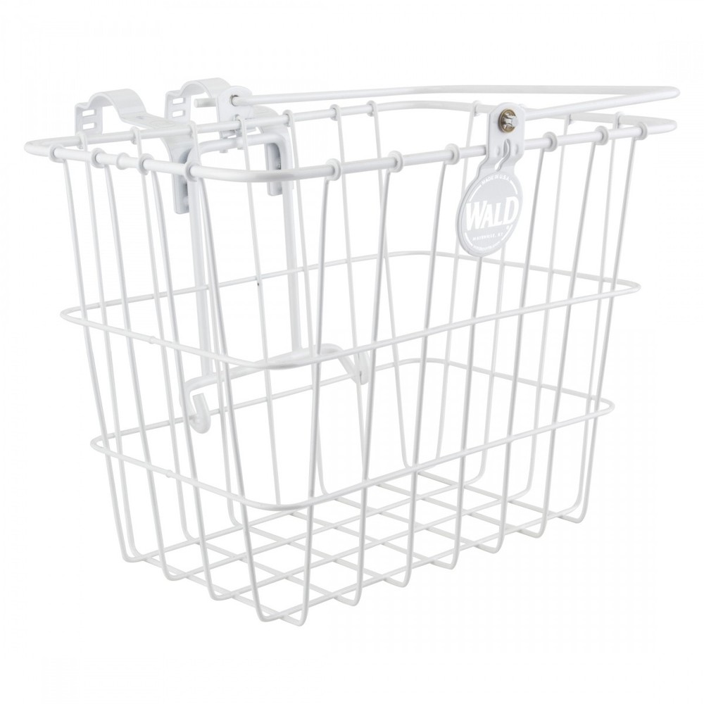 Wald 3114 Front Quick Release Basket with Bolt-On Mount: White