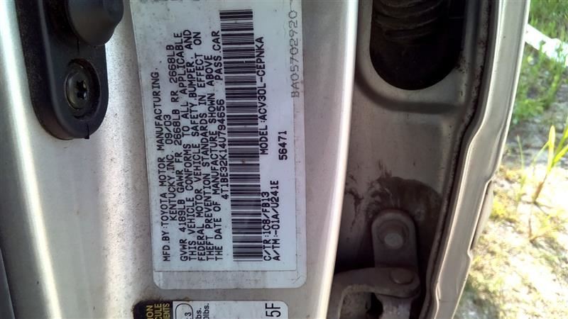 CAMRY 2004 High Mounted Stop Light 1039592441
