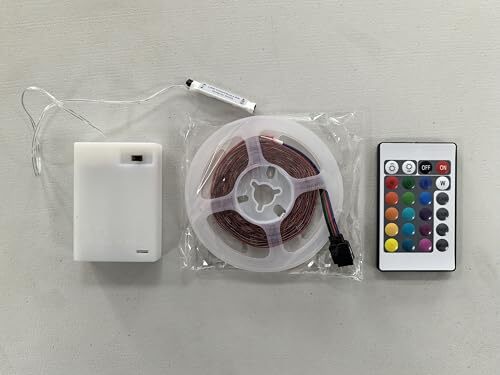 LED Strip Lights Battery Powered, 24 Keys Remote Control Light Strip for