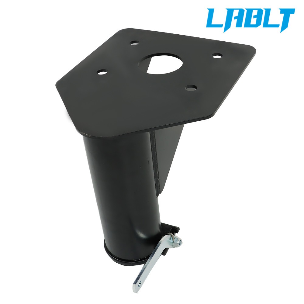 12" -17" Adjustable Forward Offset 5th Wheel Adapter Hitch to Gooseneck Black