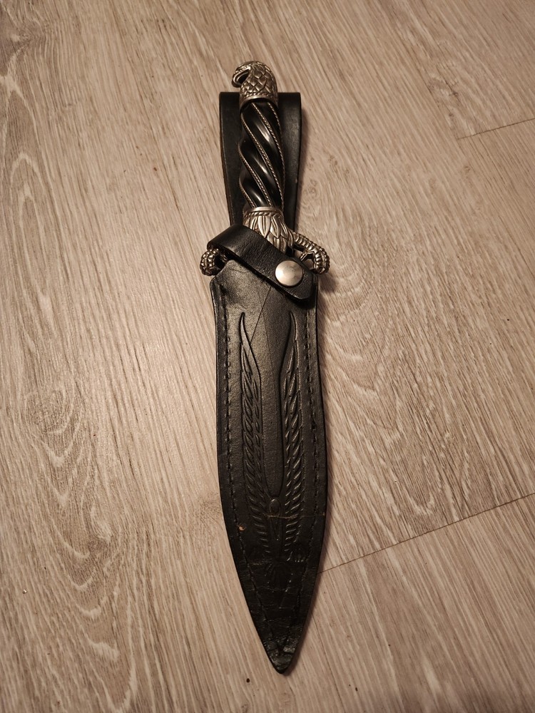 Eagle Head 13" Fantasy Medieval Fixed Blade Dagger with Decorative Sheath