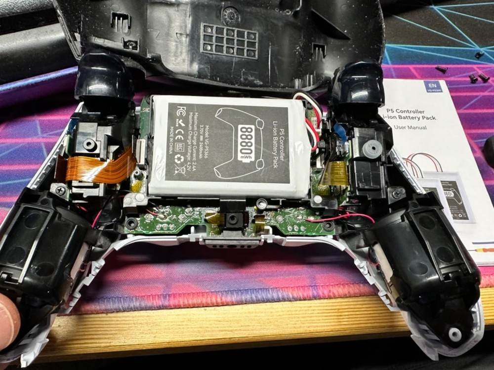 2Pk PS5 Controller Battery 8880mWh High Capacity Controller Battery Replacement