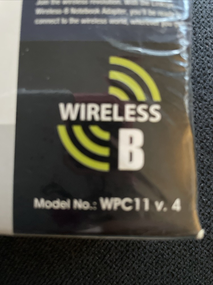 Linksys Wireless -B Or G Notebook Adapter. 802.11b