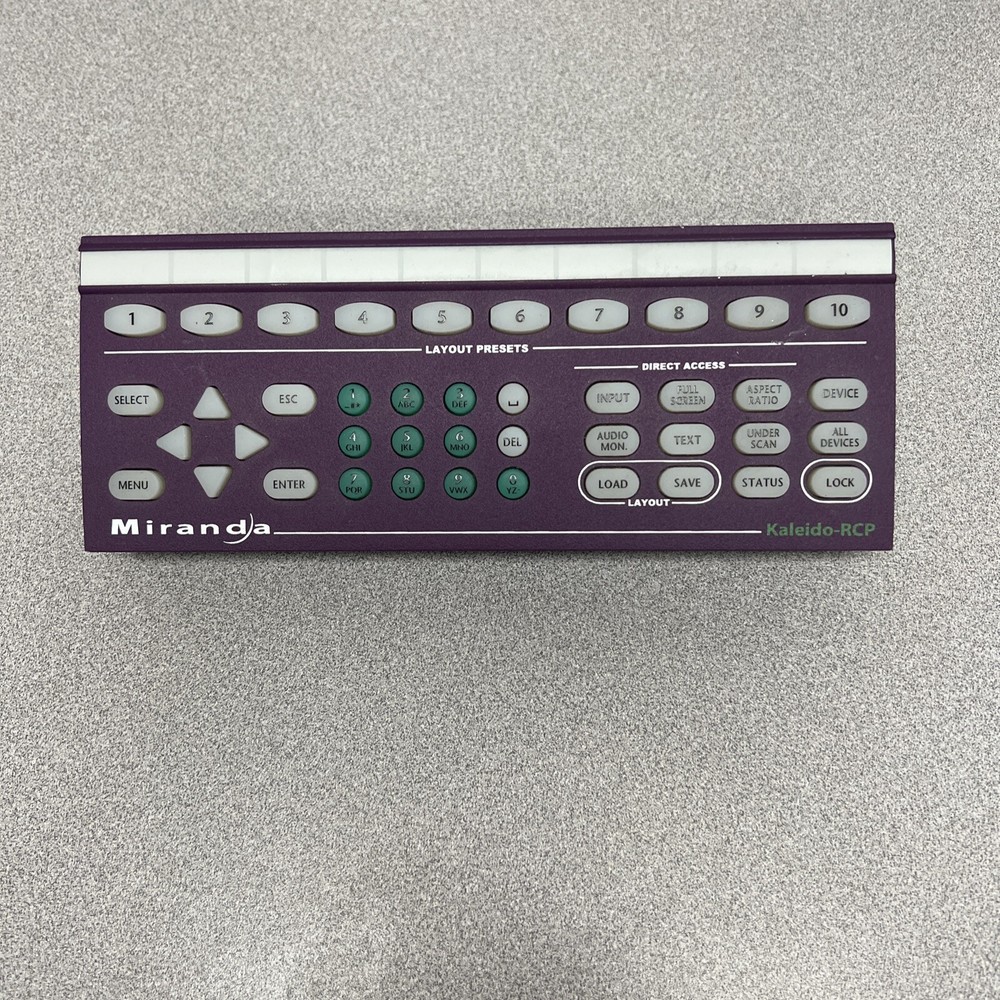 Miranda Kaleido-RCP Remote Control Panel Controller for Kaleido K2