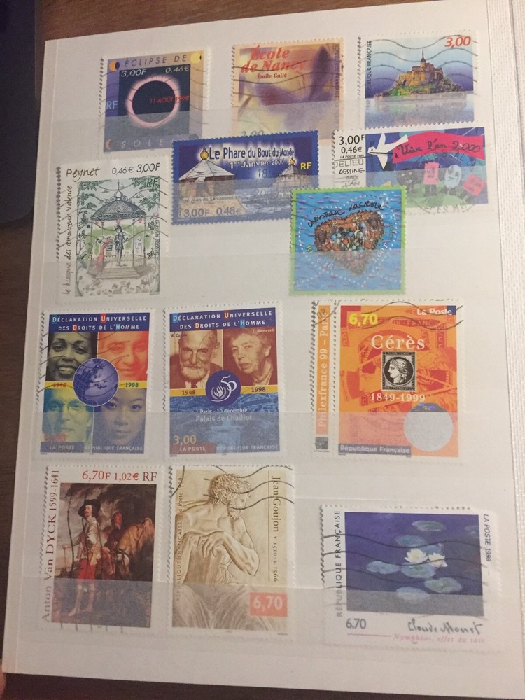 Stamp complete binder of 185 stamps