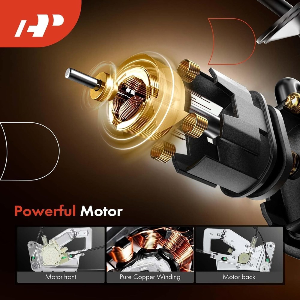 Front Left Driver Side Power Window Regulator with Motor Compatible with BMW E39