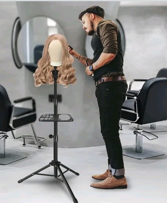 Canvas Head for Wig Styling, Making and Display, Mannequin Stand