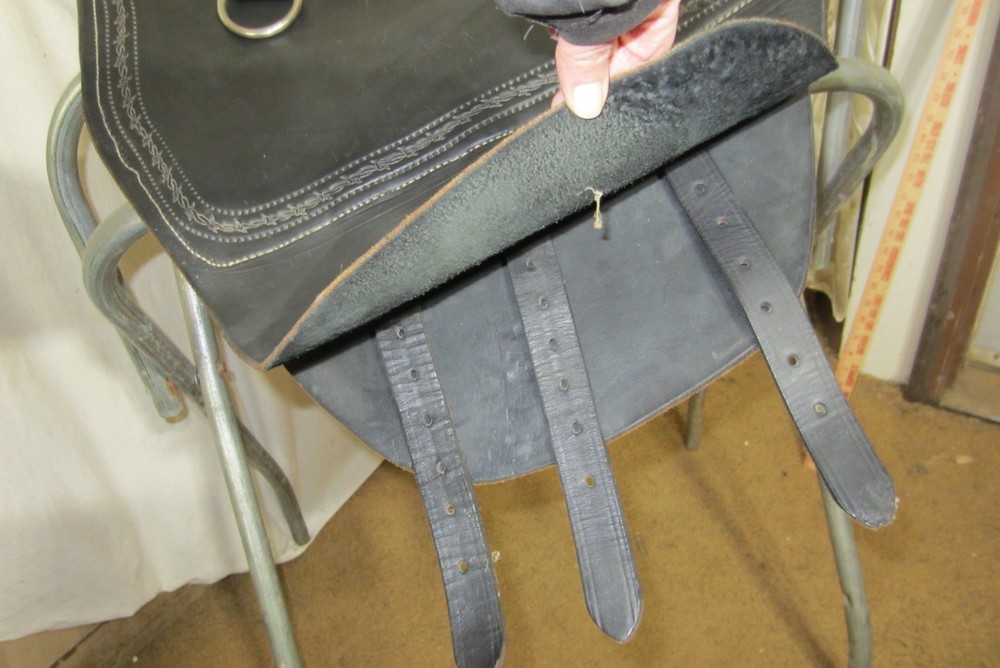 Rare Vintage Tandem Leather Bareback Pad Custom Made