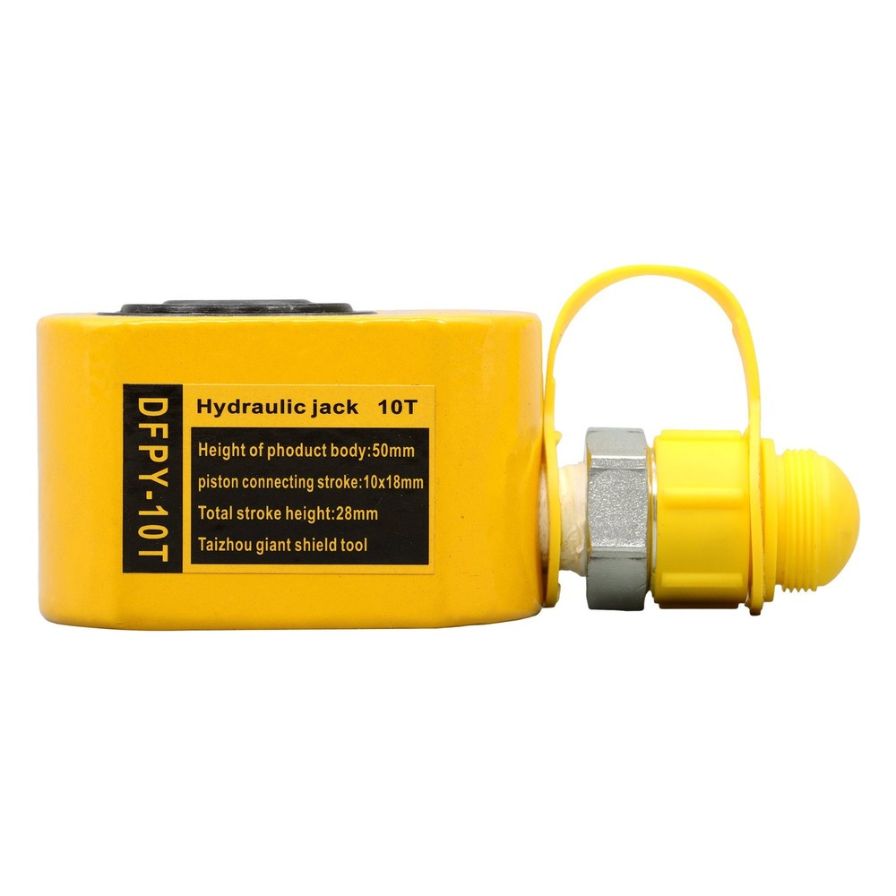 10Ton Hydraulic Ram Jack Multi-Section 1" Stroke Lifting Low Height Cylinder