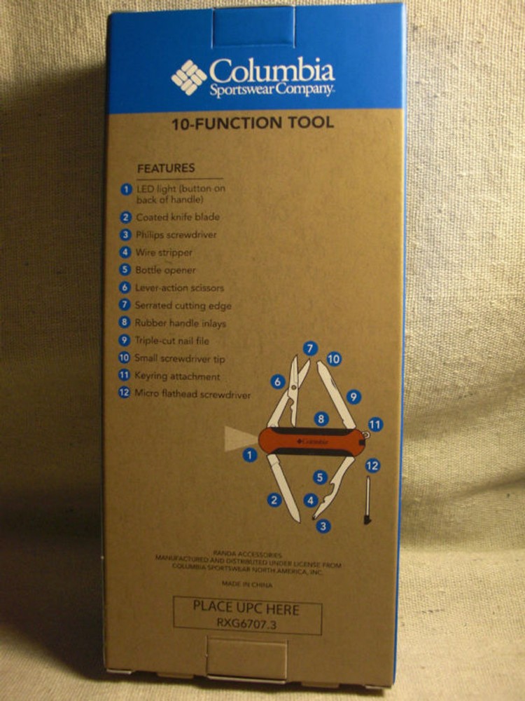 Columbia Silver 10 Function Tool