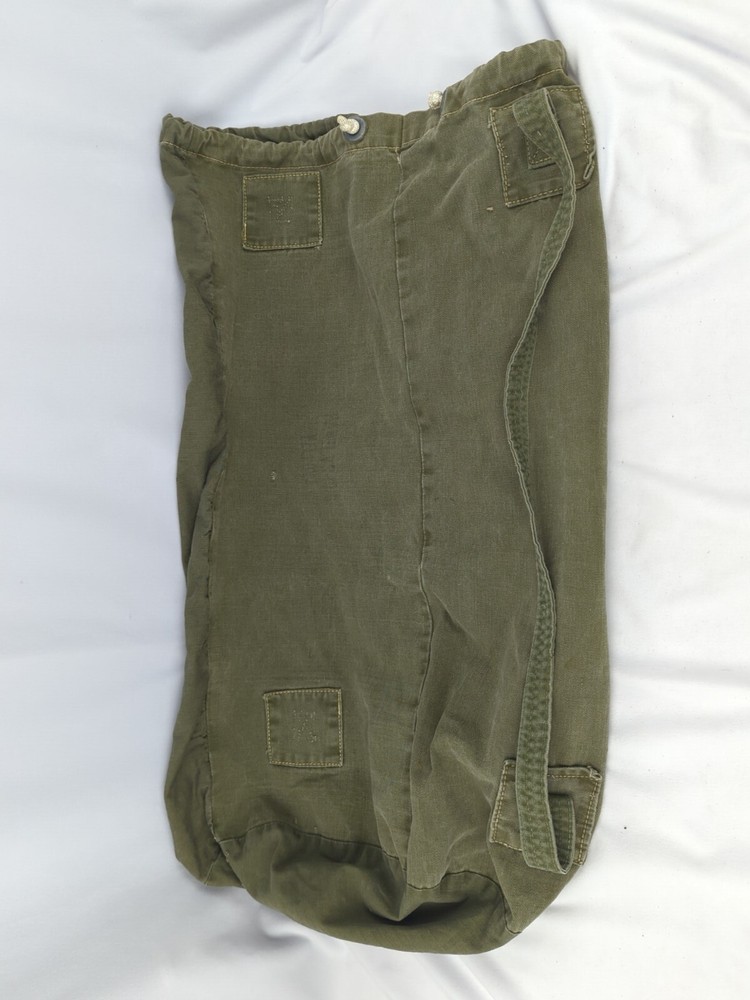 Vintage Military Issue Drawstring Duffle Clothing Bag