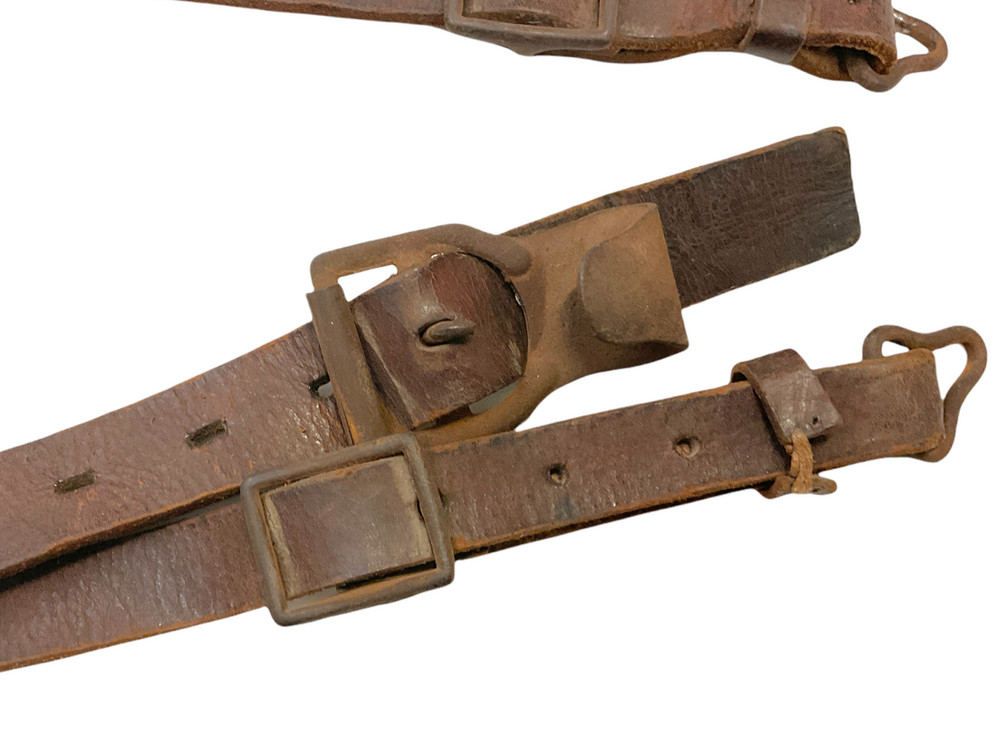 WW2 German Tornister Back Pack & Leather Back Straps