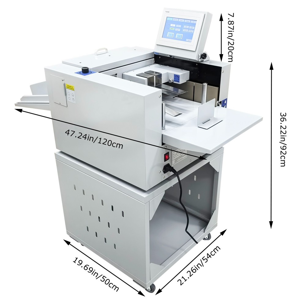 Auto Electric Creasing and Perforating Machine 330mm/13in Digital Touch Control
