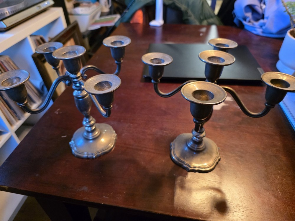 2 - Godinger Silver Art Co 5 Candle Holder