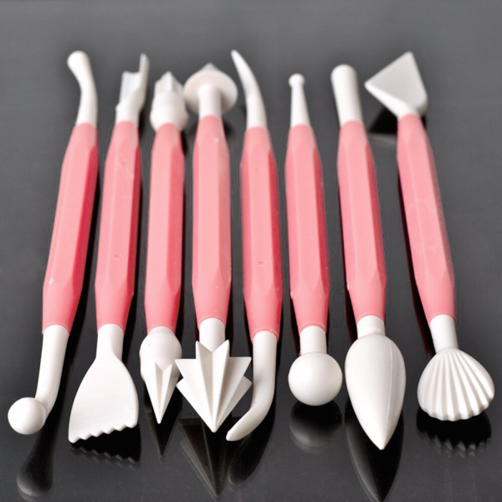 8Pcs Cake Tools Adorable Cake Tool Sugercraft Tools Kit Party