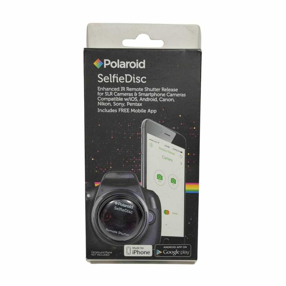 Polaroid SelfieDisc Enhanced IR Remote Shutter Release for SLR Cameras
