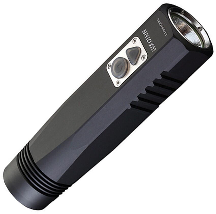 JETBeam BR10GT Flashlight, 4.5" overall, Rechargeable, # JETBR10GT