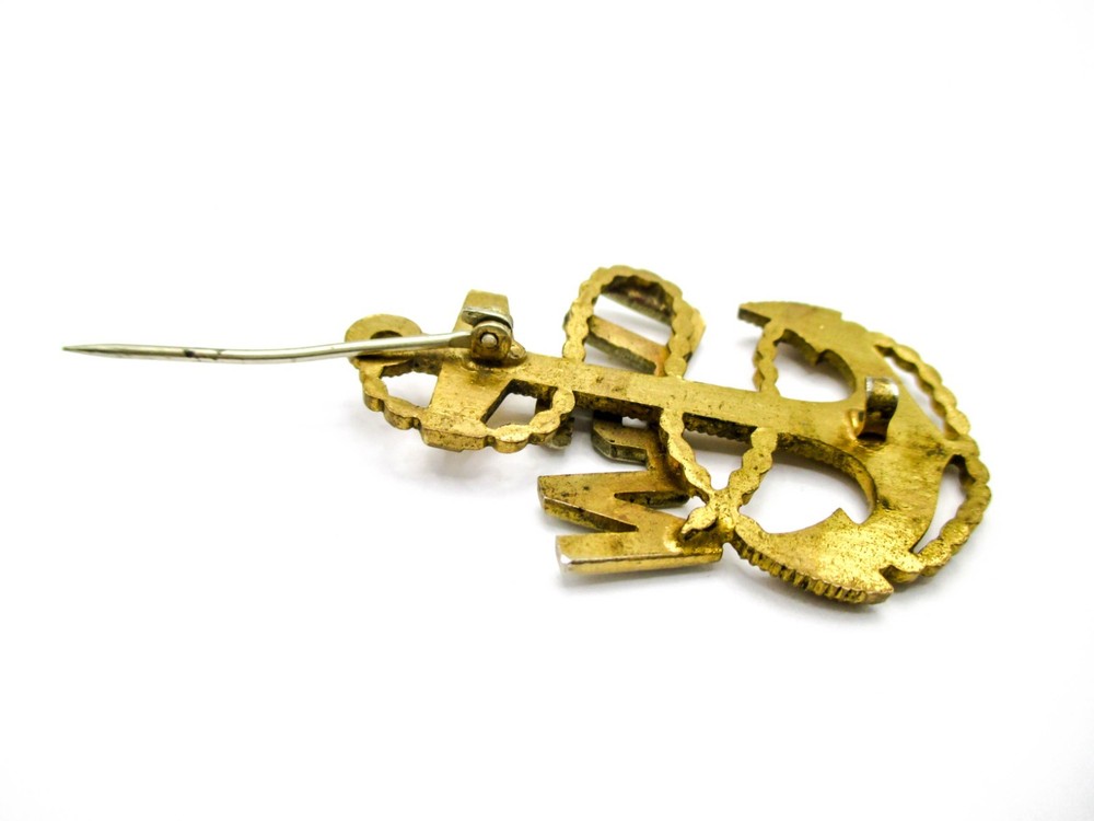 Vintage Navy Pin Anchor Rope with old Clasp