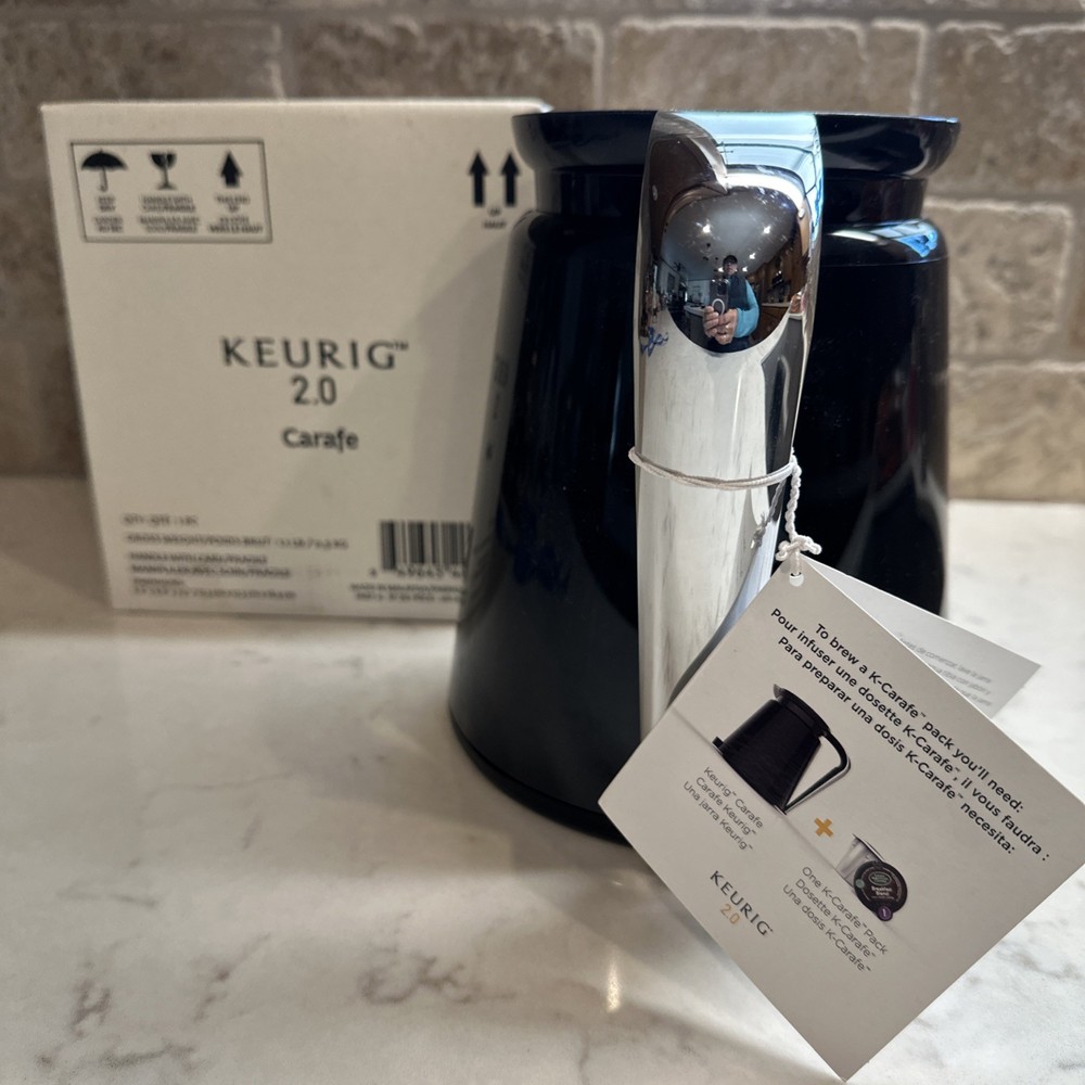Keurig 2.0 Carafe Black New Open Box.