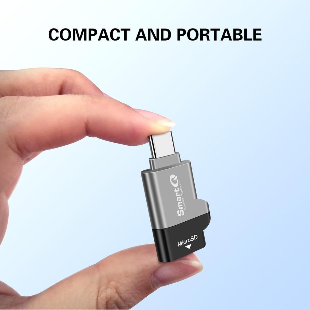 C356 Type-C MicroSD Card Reader with USB 3.0 Super Speed Technology, Supports