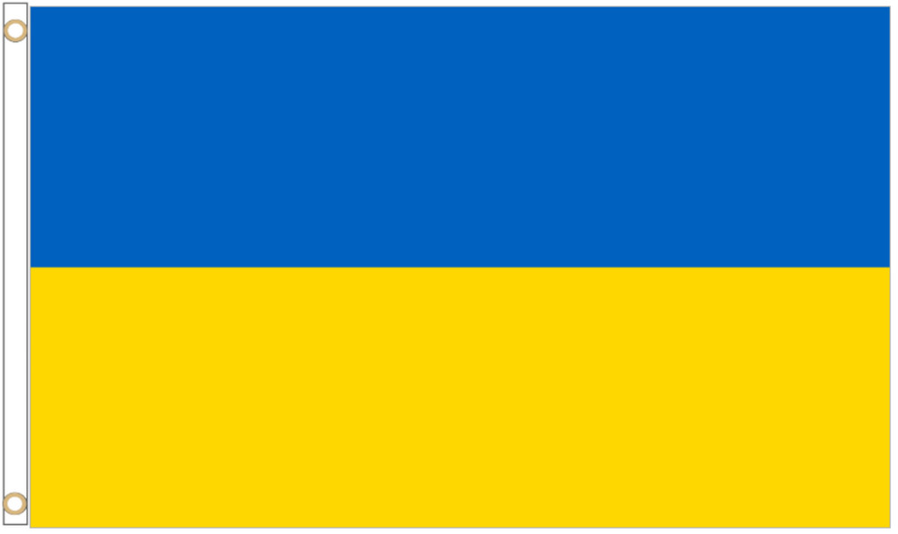 Ukraine Polyester Flag - Choice of Sizes
