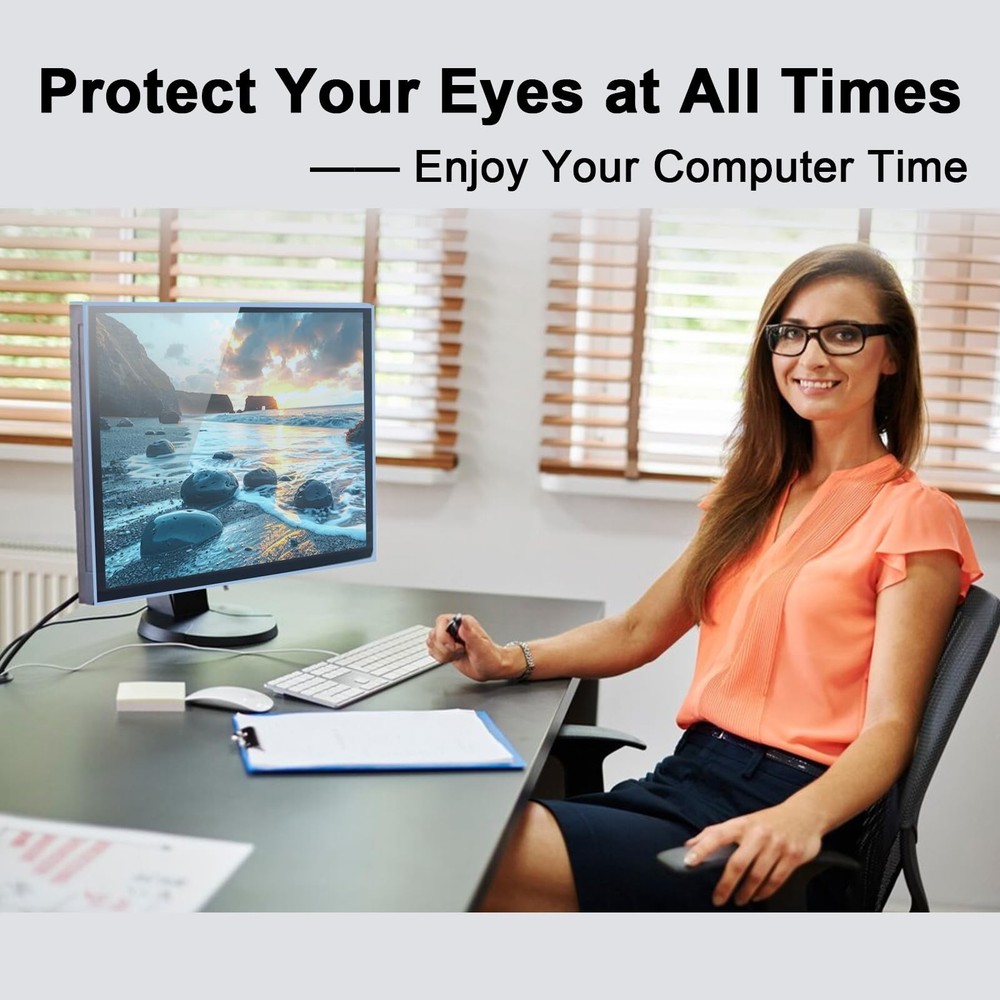 23-24 Inch Blue Light Filter for Computer Monitor, Computer Screen Blue Light...