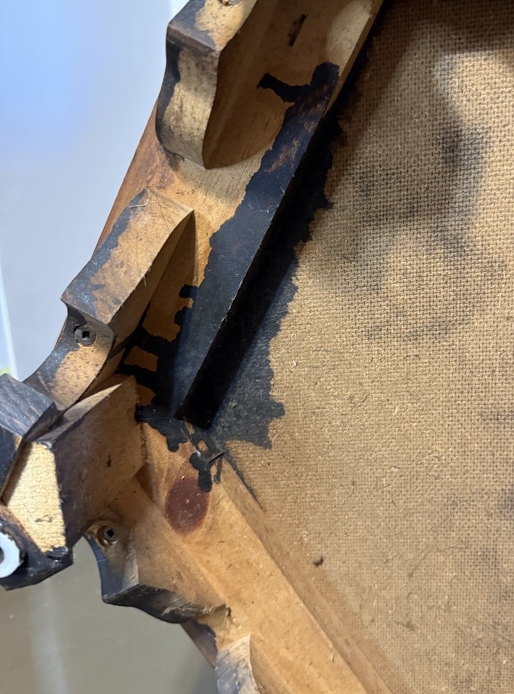 Vintage Solid Wood Hexagon End Table / Side Table With Storage And Brass Handles