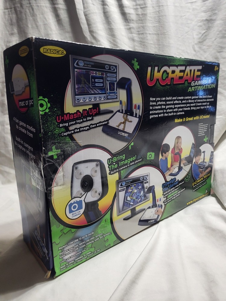 U-Create Games & Artimation Studio 4 Fun Game Modes Animate Photos New Open Box
