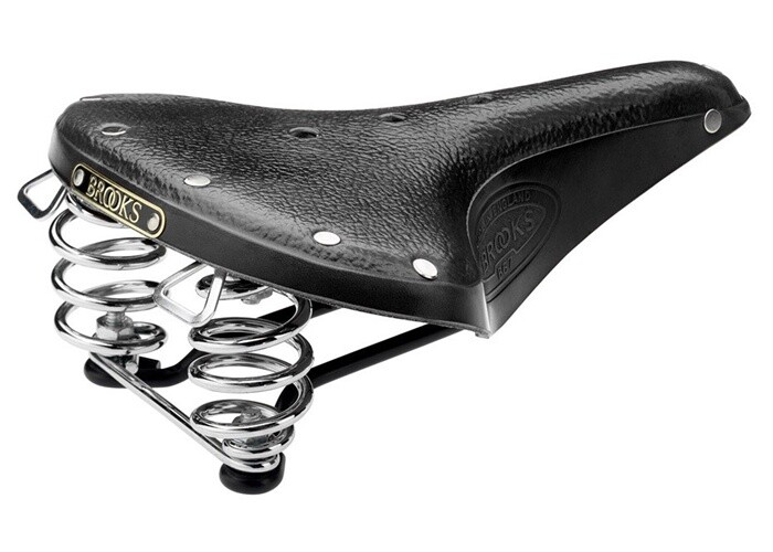 Brooks B67 Bicycle Saddle Chrome Springs BLACK Leather