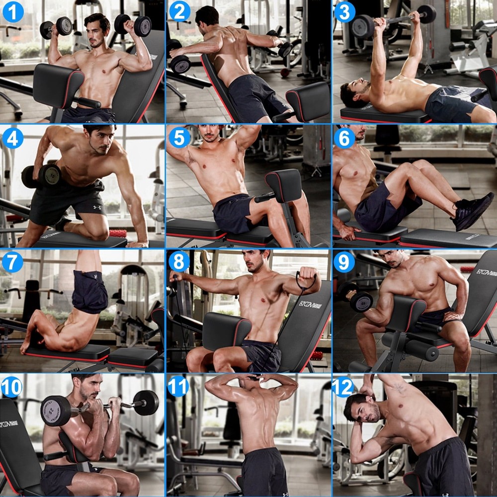 Versatile Adjustable Weight Bench with Resistance Bands, 780 Lbs Upgraded