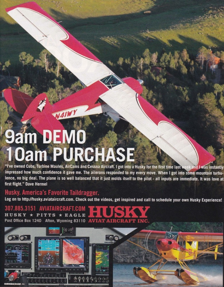 Husky Aircraft Ad 9/1/2025n
