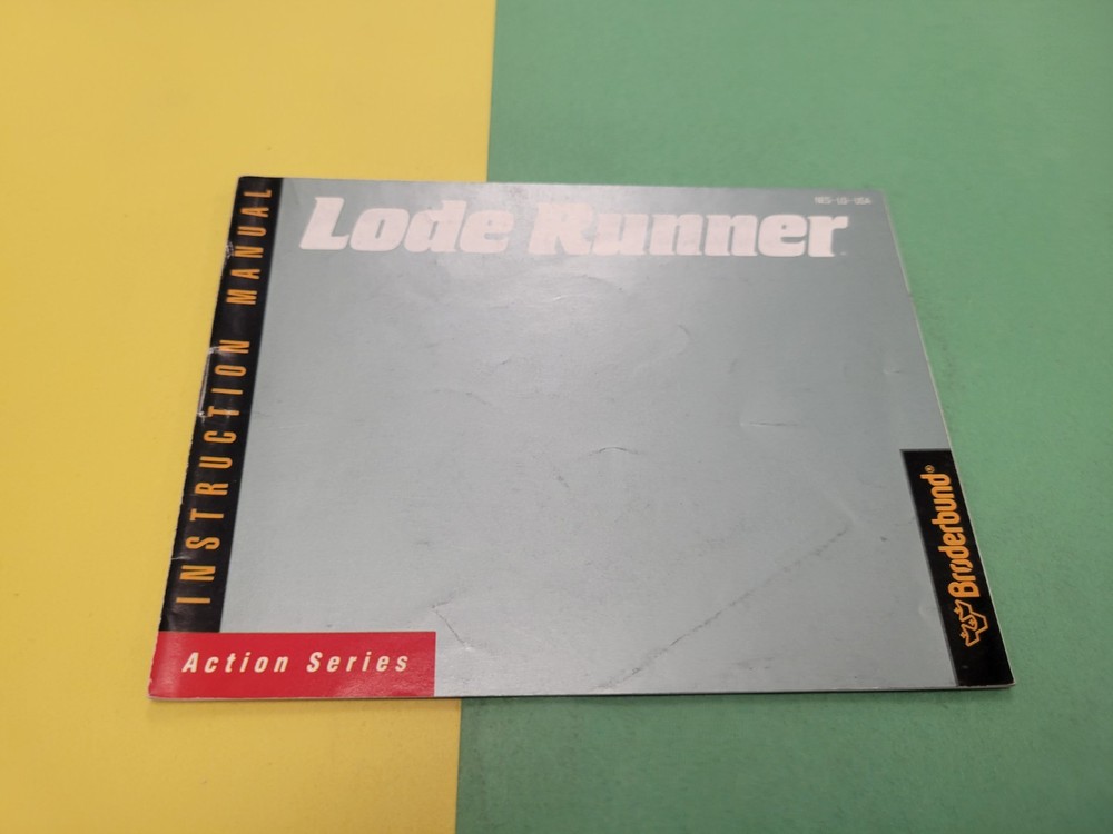 Lode Runner Nintendo NES Manual Instruction Booklet Authentic