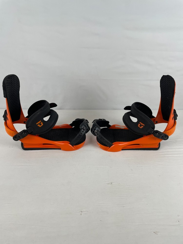 Union STR Snowboard Bindings, Orange, L