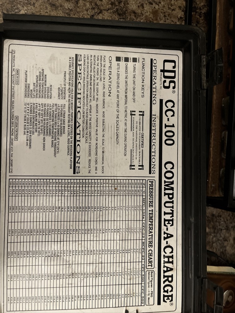 CPS COMPUTE-A-CHARGE Model CC100.