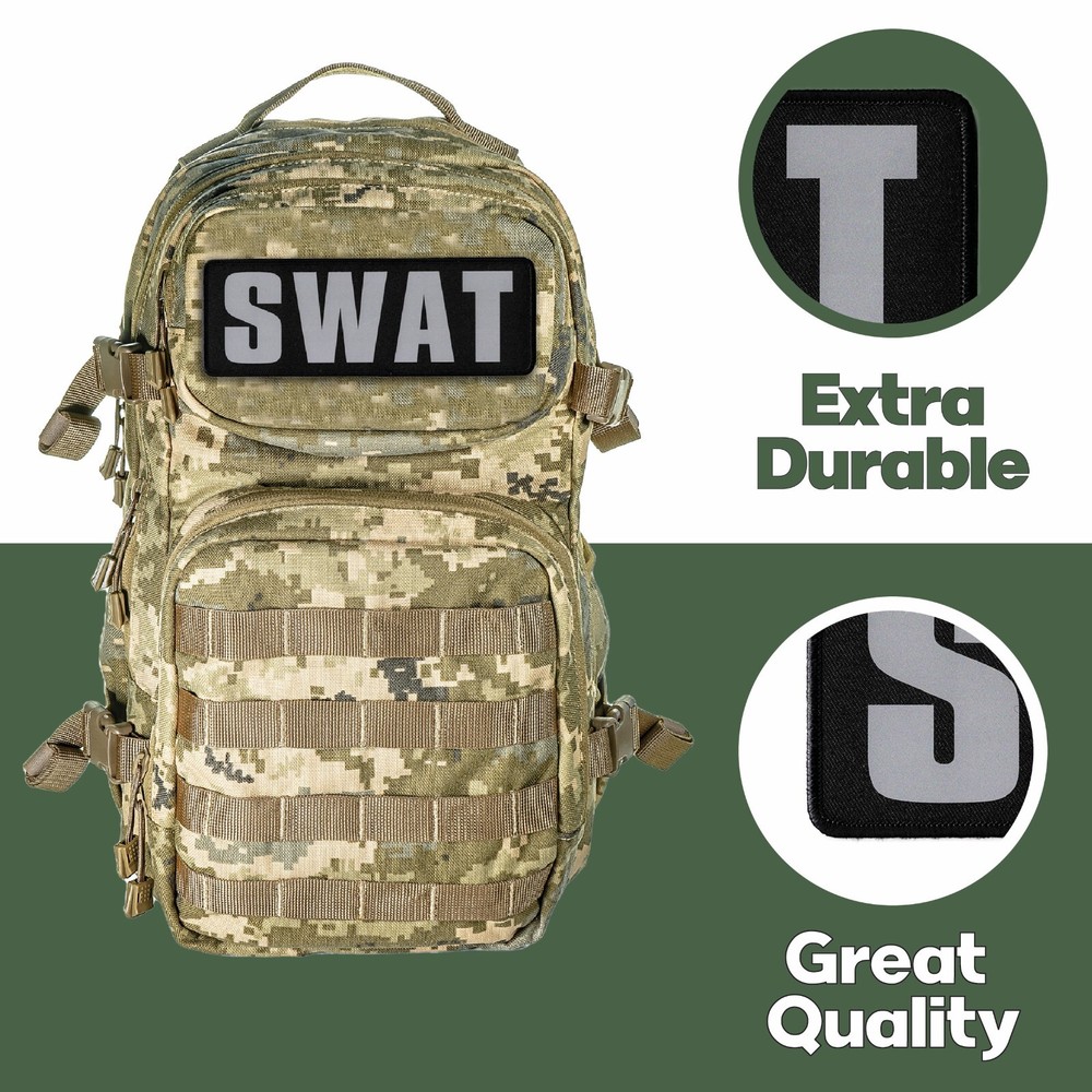 Fire Patch – Ultra Reflective Hook and Loop Patch for Tactical Vest