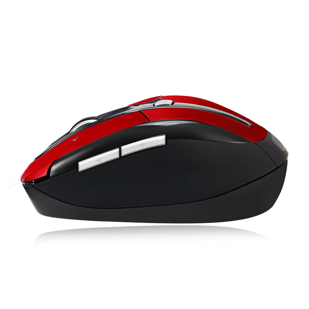 Adesso iMouse S60R Wireless USB Optical Nano Mouse - Red