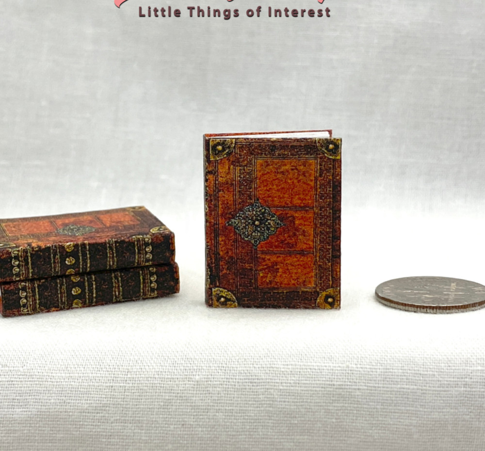 MERLINS GRIMOIRE Miniature 1:12 Scale Magic Medieval Manuscript Book