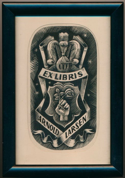 BOOKPLATE ART, V G. / Original Bookplate Proof