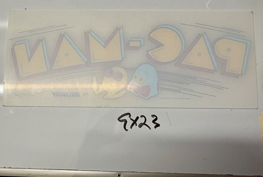 NEW Licensed Pacman marquee ** Original plexi **
