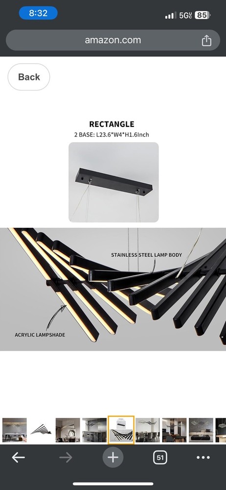 JAYMP designer chandelier