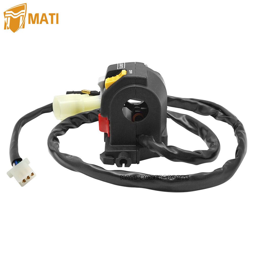 Left Handlebar Control Switch Start Stop Headlight for Honda TRX350D 1987-1989