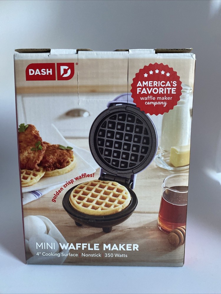 Dash Mini Waffle Maker• 4” in Non-Stick Plate• Lilac